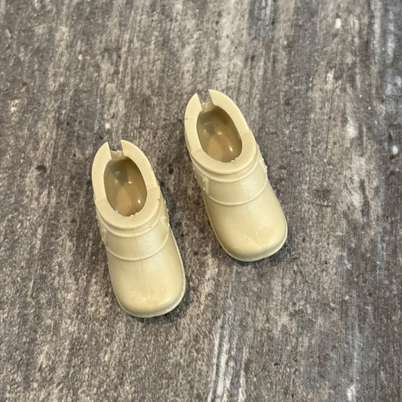 BARBIE Nurse Doctor Beige Medical Slip On Clogs Replacement Shoes - Picture 2 of 6